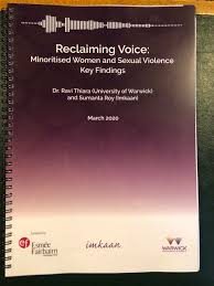Image of 'Reclaiming Voice' Report. 04 March 2020.